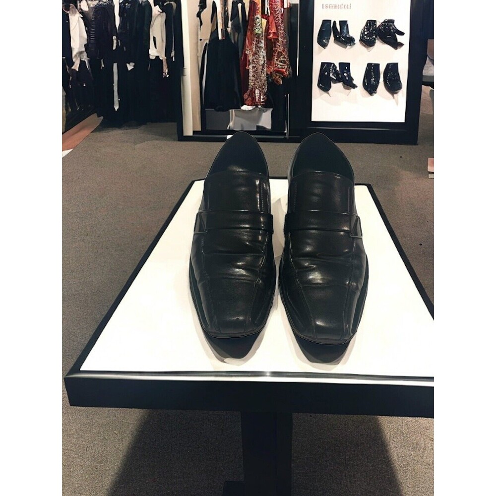 Bruno‎ Marc Men's Giorgio-3 Black Leather Lined Dress Loafers Shoes Size 12